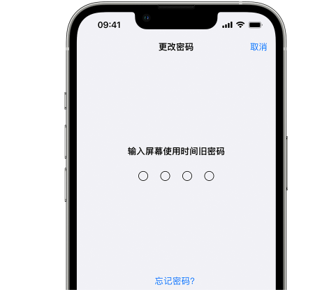 普安iPhone屏幕维修分享iPhone屏幕使用时间密码忘记了怎么办 