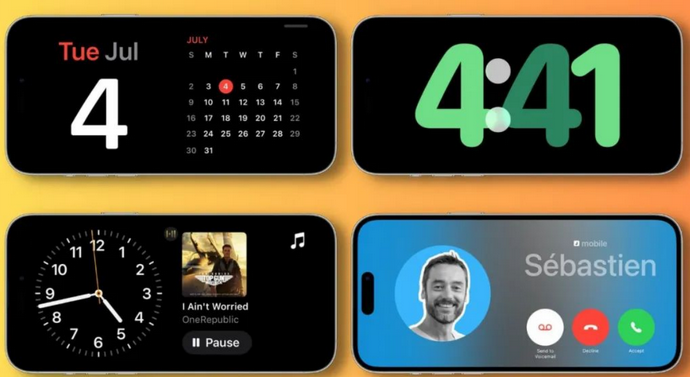 普安苹果手机维修分享iOS17横屏充电待机显示有什么好处 