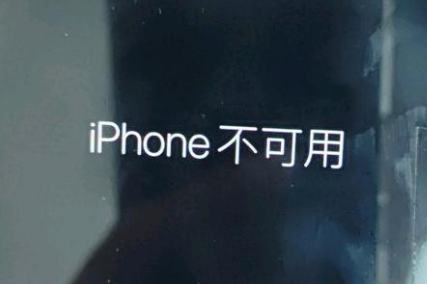 普安苹果服务网点分享锁屏界面显示“iPhone 不可用”如何解决 